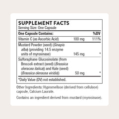 THORNE SGS con brócoli y col rizada, cápsulas con mayor biodisponibilidad.