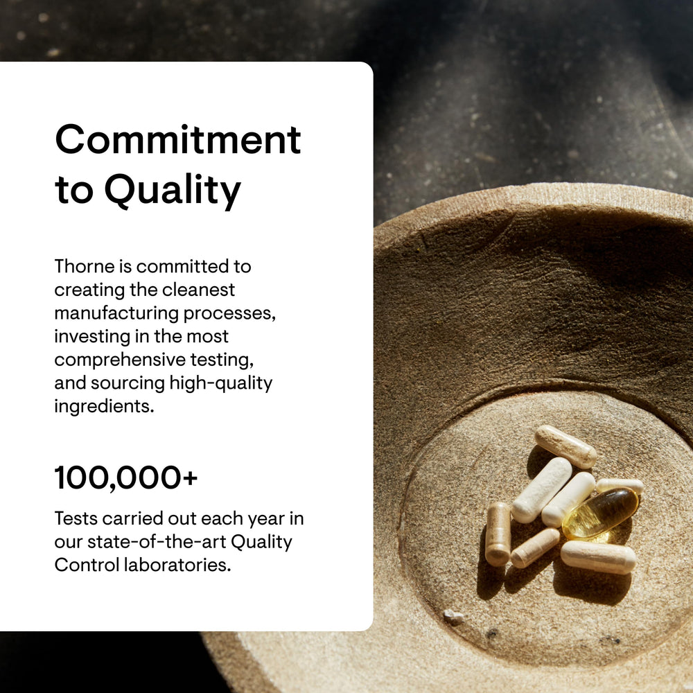 Close-up of Thorne Super EPA ingredients panel clearly labeled.