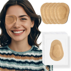 THSIREE parche ocular frontal mostrando forma y cobertura cómoda
