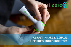 Tilcare comparación de tamaño en bolsillo demuestra fácil transporte