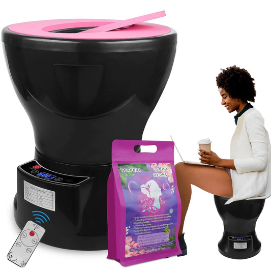 TOKPELA Yoni Steam Pot Seat shown for comfortable, hands‑free steaming.