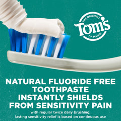 Tom's of Maine demostración de aplicación con dedo para alivio rápido