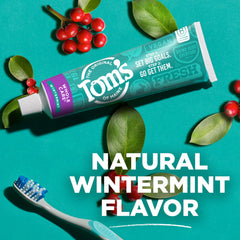 Tom's of Maine detalle de la etiqueta con ingredientes naturales responsables