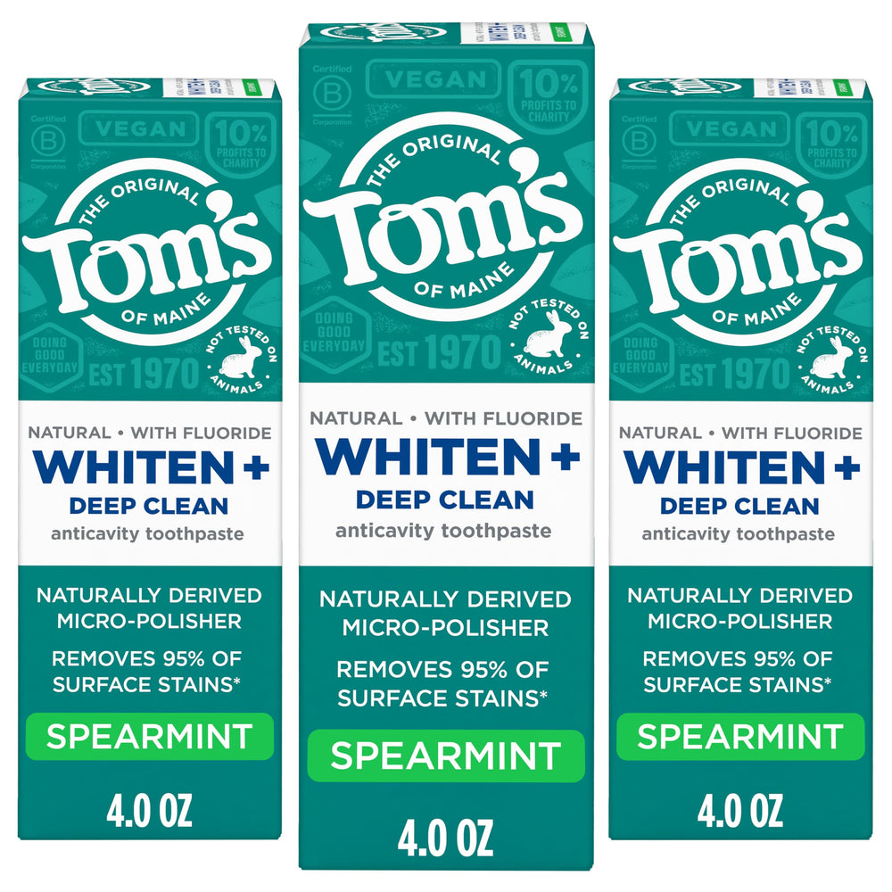 Tom's of Maine hoja de menta natural destacando frescura