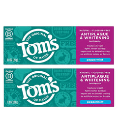 Tom's of Maine frontal del paquete con información clara y beneficio antiplaque
