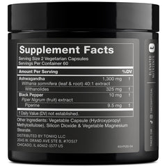 Toniiq Ashwagandha: alto contenido de withanolides para bienestar diario.