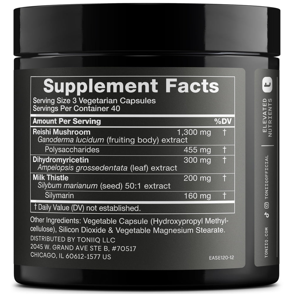 Toniiq Ease DHM: cápsulas potentes para apoyo al hígado