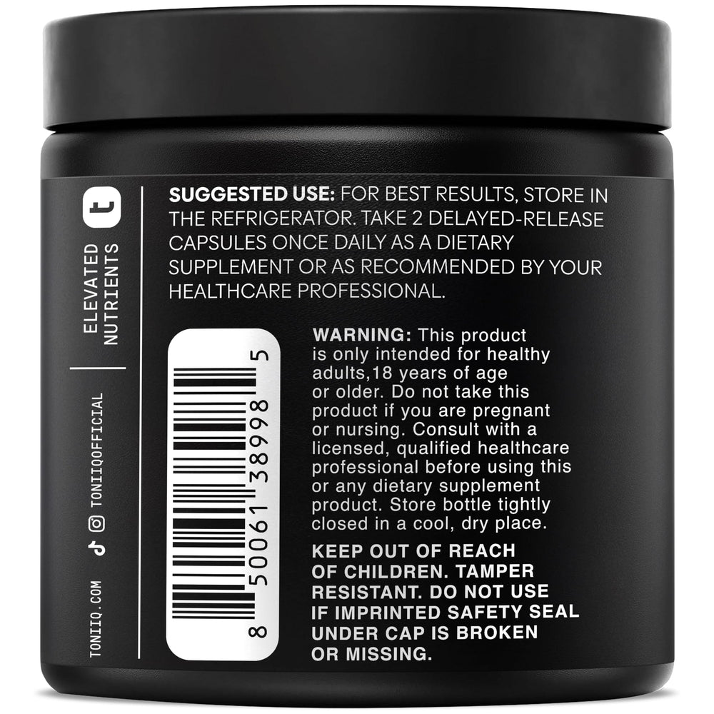 Dosis diaria recomendada de Toniiq Lactobacillus Rhamnosus.