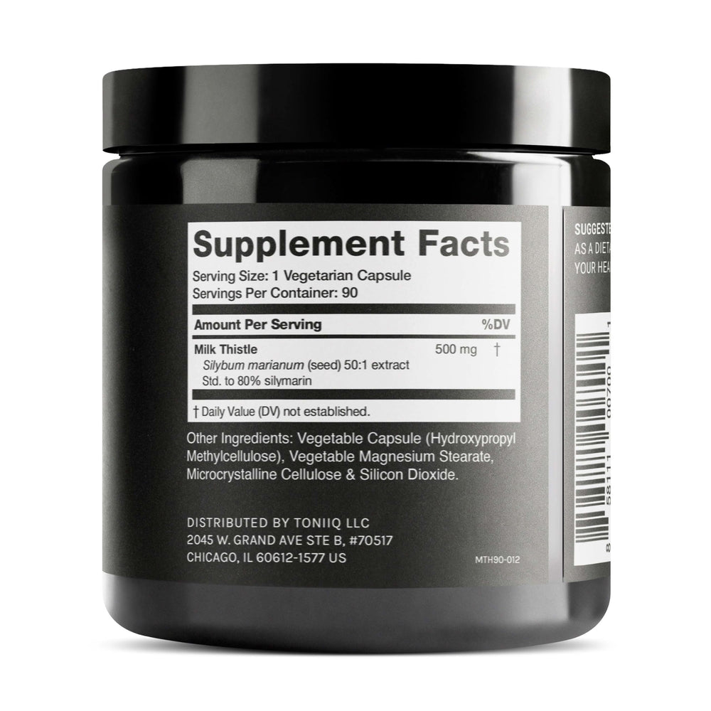 Toniiq Milk Thistle extracto 50:1 con 80% silimarina de alto rendimiento.