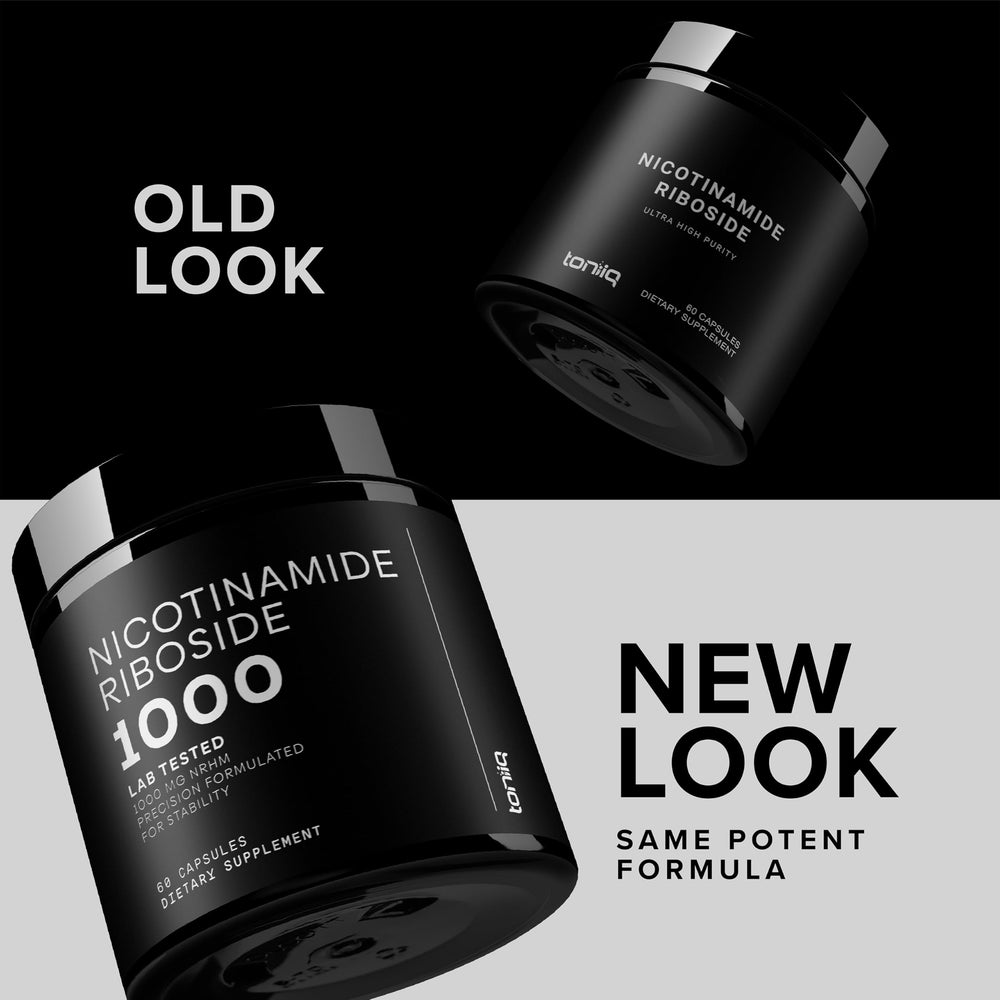 Toniiq Nicotinamide Riboside 1000 mg: sello de calidad que inspira confianza.