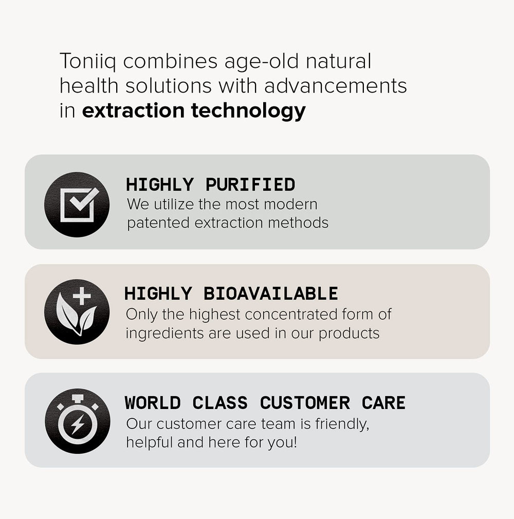 Toniiq NMN: fabricación GMP en EE. UU. para trazabilidad y seguridad.