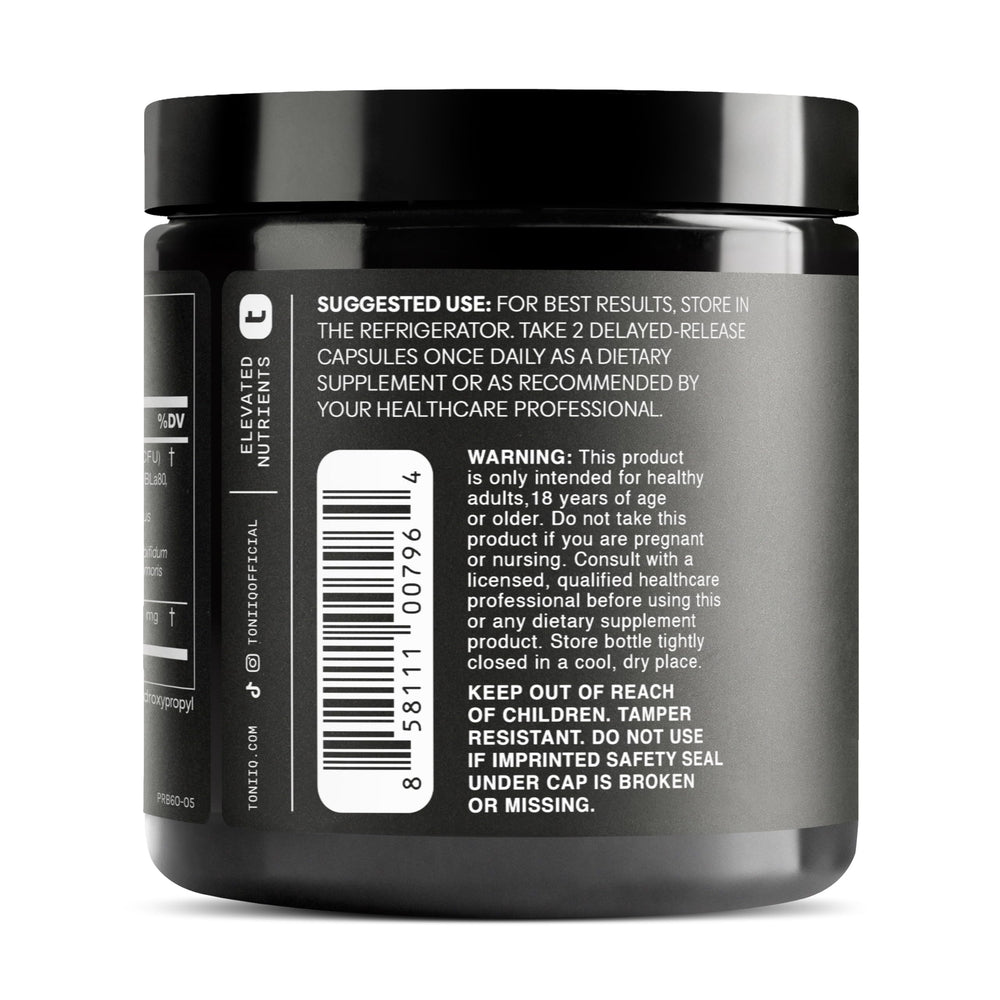 Toniiq Probiótico biofilm interior que protege durante la digestión