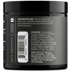 Toniiq Resveratrol 1000 mg, etiqueta clara en frasco