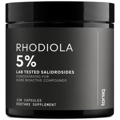 Toniiq Rhodiola: botella de 600 mg para energía diaria