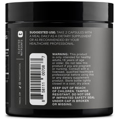 Toniiq Rhodiola: etiqueta clara con concentración de salidrosido