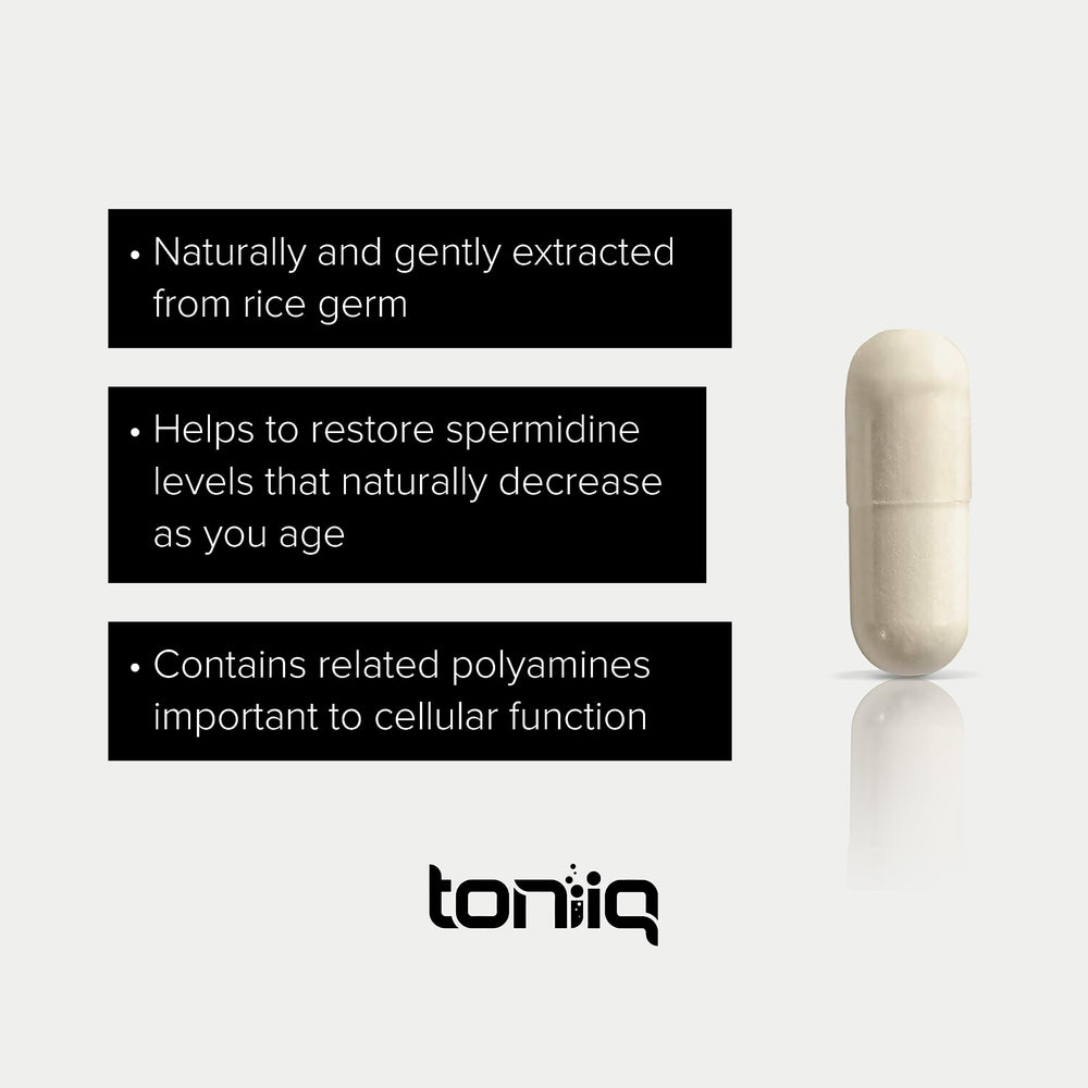 Toniiq Spermidine measuring scoop—accurate serving every day.