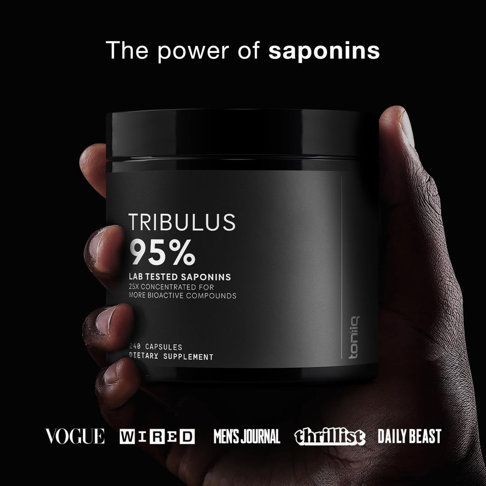 Toniiq Tribulus Terrestris fabricado en Estados Unidos con certificación BPM.