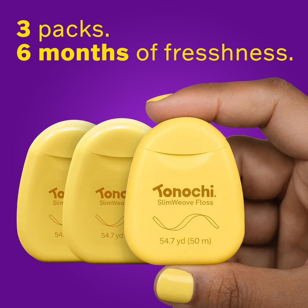 Tonochi SlimWeave etiqueta con ingredientes mostrando cera de abeja y xilitol