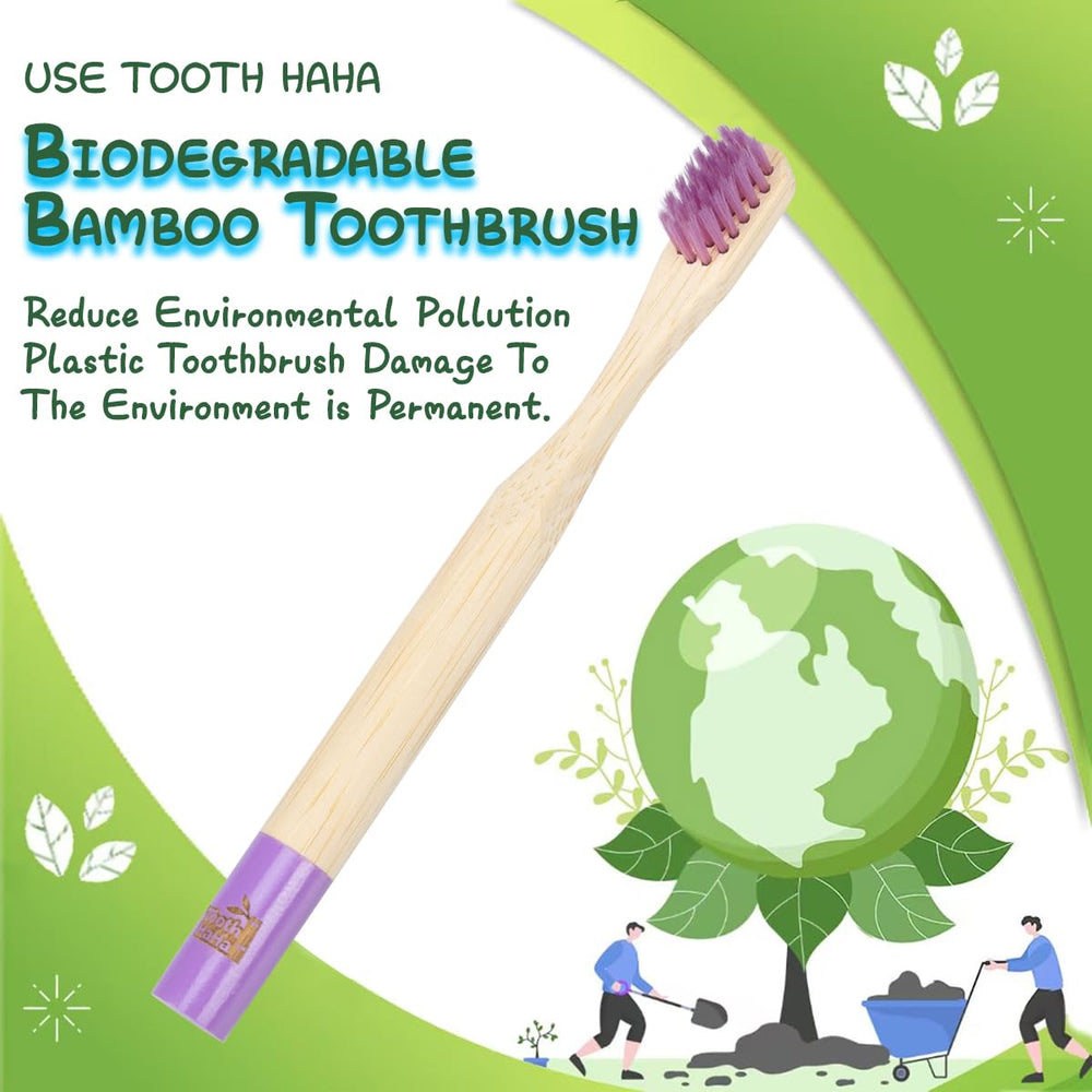 Tooth HaHa empaque individual compostable ideal para llevar y mantener higiene