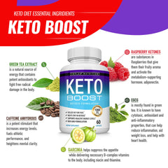 Polvo y granulado de ingredientes naturales de Toplux Keto Boost, muestra textura y pureza