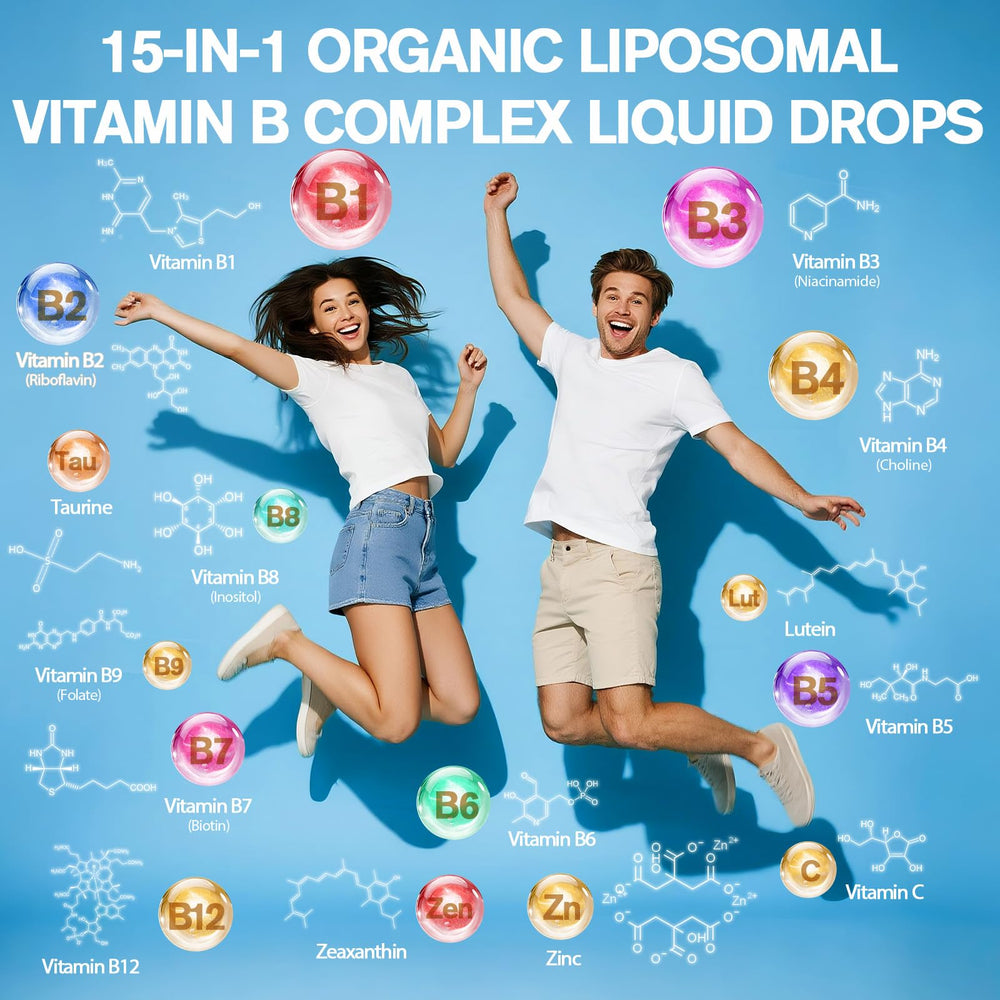 Aplicación sublingual de Totaria B liposomal para absorción rápida.