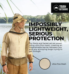 Tough Outdoors detalle de la capucha que protege cabeza y cuello