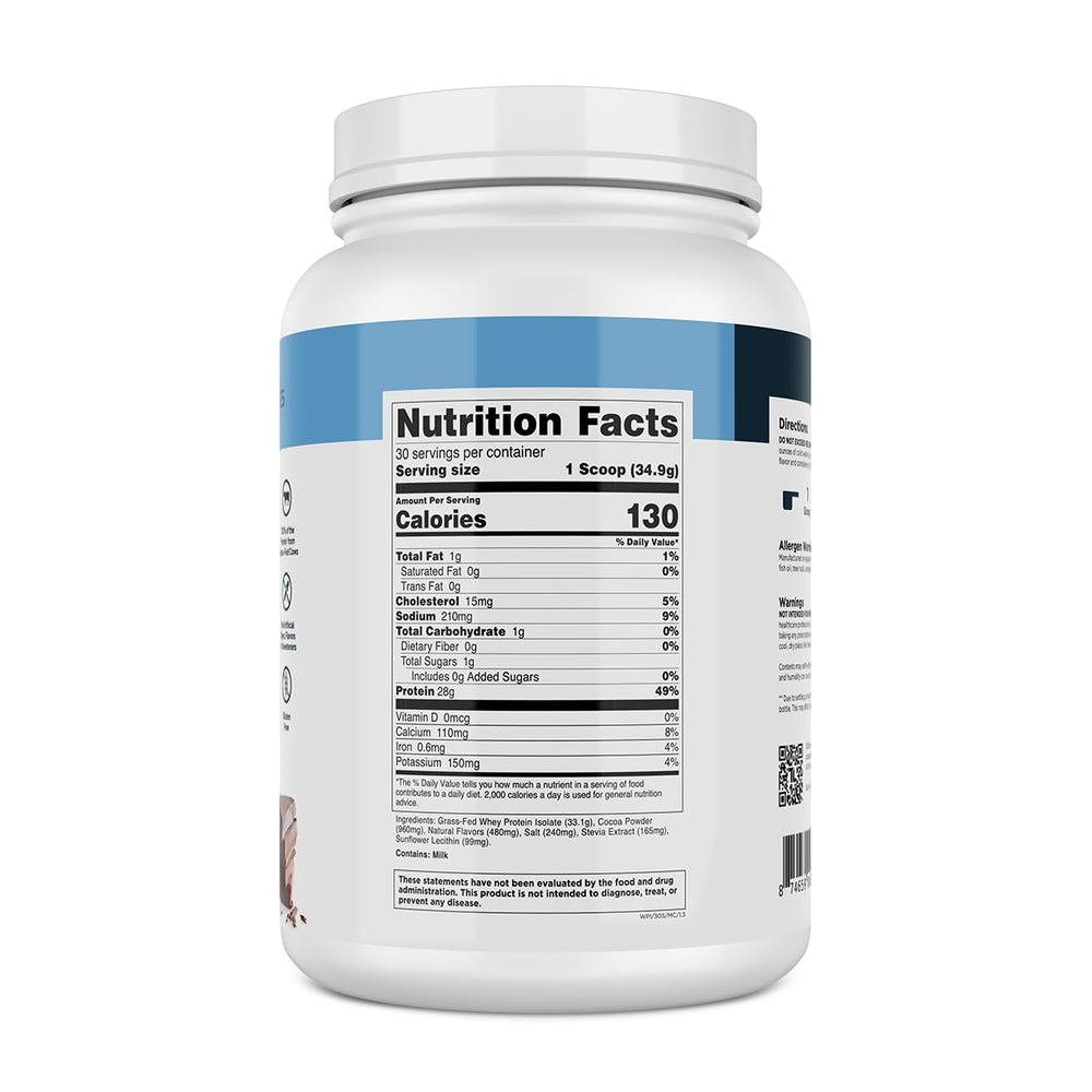 Transparent Labs front of package highlights clean protein powder.