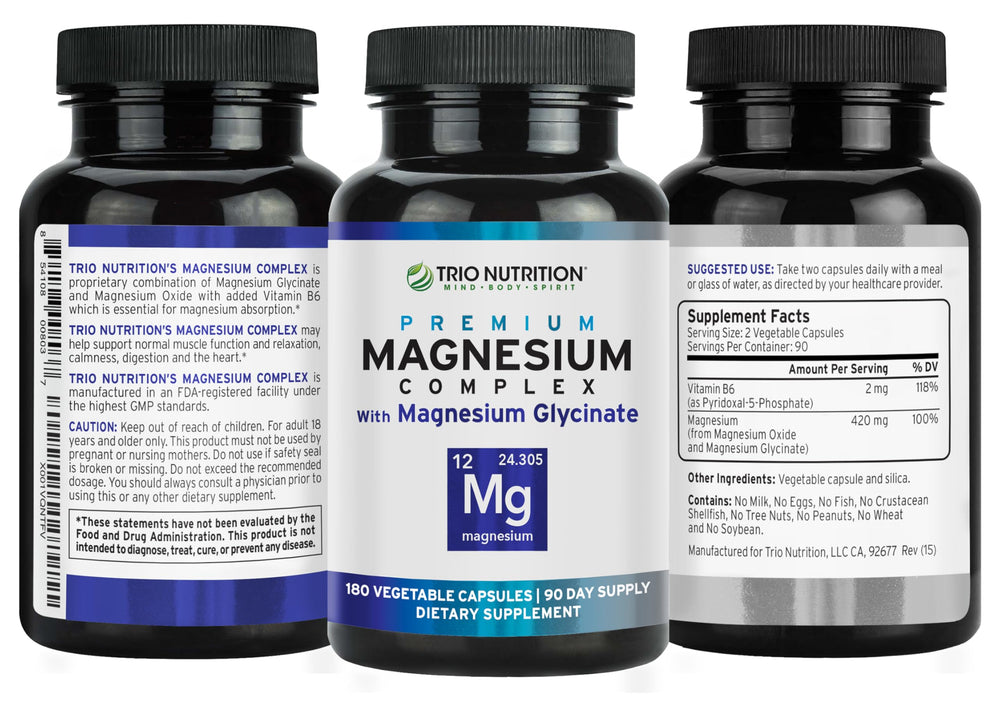 TRIO NUTRITION cápsula al lado de moneda para comparar tamaño fácil de tragar