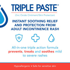 Detalle de la textura espesa de Triple Paste para cubrir zonas amplias y sensibles