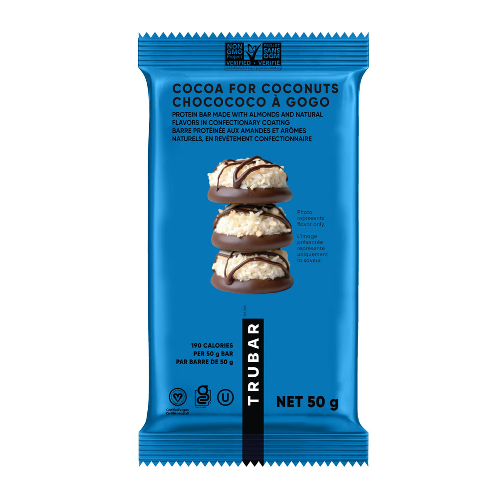TRUBAR ingredientes crudos como almendras y cassava que aportan naturalidad