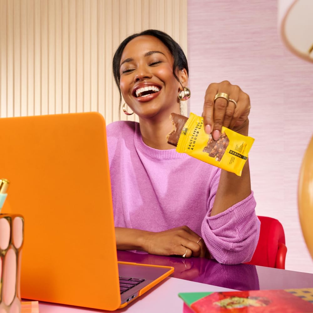 TRUBAR etiqueta nutricional clara con 12 g proteína y 13 g fibra por porción
