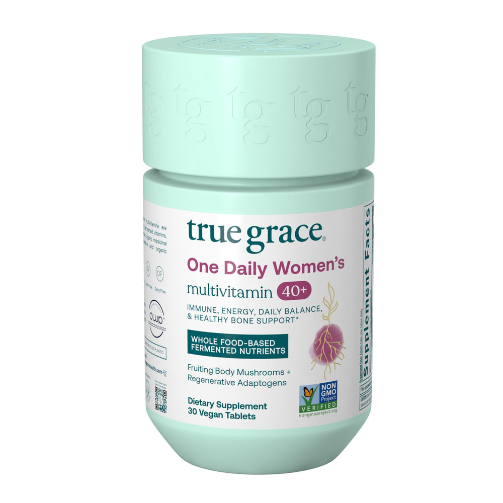 True Grace frente del empaque mostrando la marca y beneficios principales