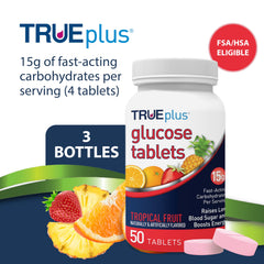 TRUEplus primer plano de tabletas revela textura y fácil masticación beneficiosa