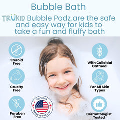 TruKid podz en bañera con niño, baño divertido y seguro