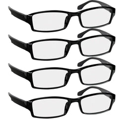 TruVision Readers vista frontal del pack negro mostrando estilo clásico y versatilidad