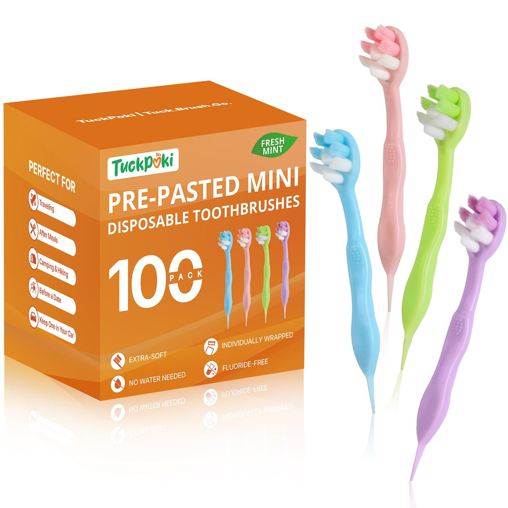 TuckPoki empaque frontal 100 unidades listo para almacenamiento y proximidad
