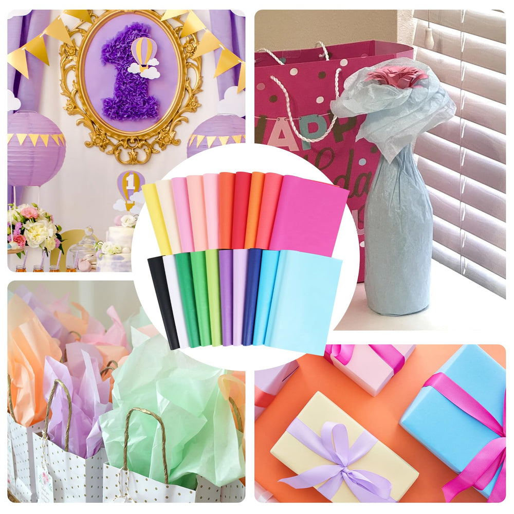 TUXIYA decoración de fiesta con papel de seda realzando ambiente y colores
