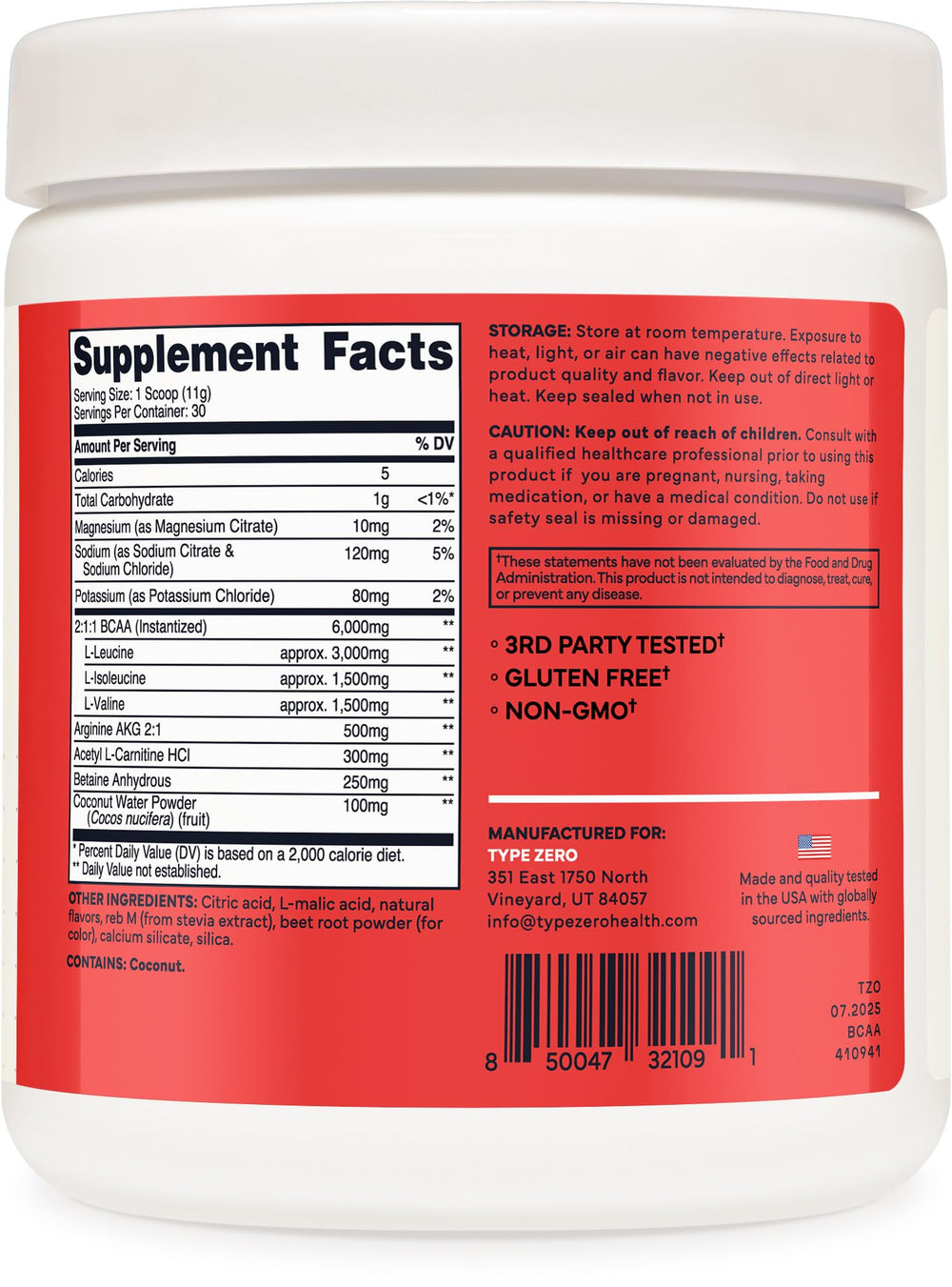 Type Zero bebida mezclada en vaso frío mostrando aspecto refrescante
