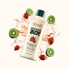 Ultimate Aloe textura del jugo en primer plano, aspecto natural y brillante