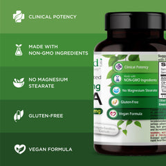 Ultra Botanicals Emerald Labs DHEA bottle on countertop gluten-free formula