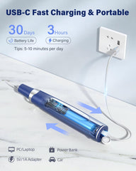 ULYOU dispositivo bajo agua demostrando resistencia IPX7 y limpieza segura