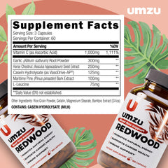 UMZU etiqueta nutricional legible con información clave