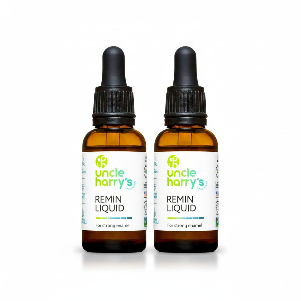 Uncle Harry's envase frontal que muestra el diseño y beneficio natural