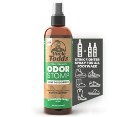 Uncle Todd's envase frontal 8 oz mostrando diseño y facilidad de uso