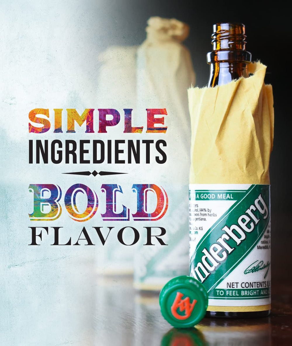 Underberg caja abierta con botellas, ideal para almacenar o regalar