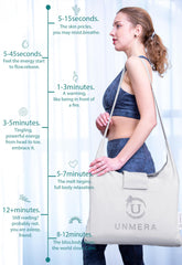 UNMERA set dentro de la bolsa de lona listo para transportar y usar fuera de casa