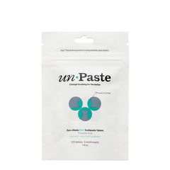 Unpaste envase frontal 125ct mostrando formato compacto y ahorro plástico