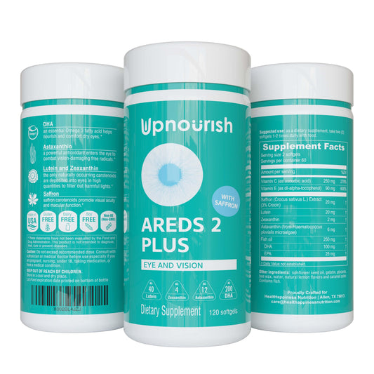 UpNourish AREDS 2 Plus – cápsulas blandas para apoyo visual diario