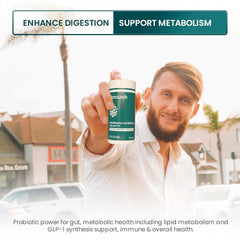 UpNourish prebióticos visibles y listados para soporte microbiano