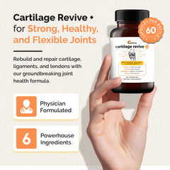 UpWellness Cartilage Revive detalle de textura para evidenciar ingredientes naturales y pureza